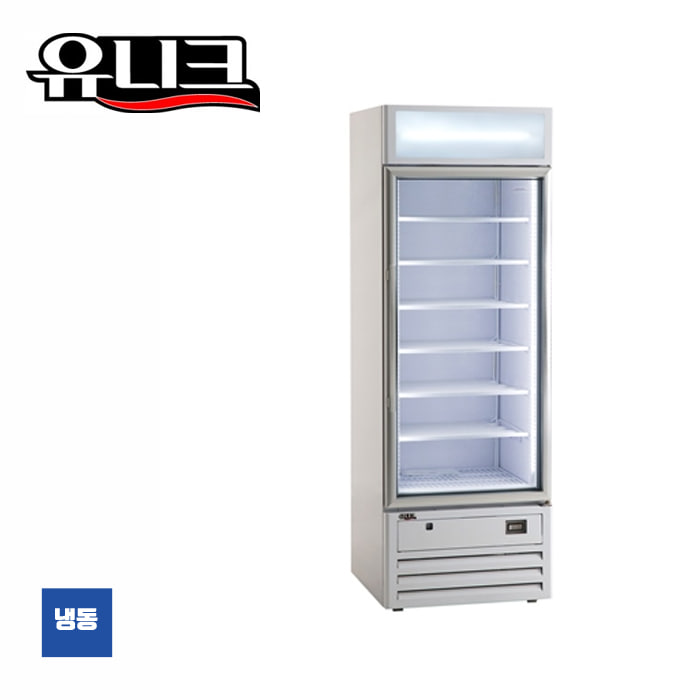 유니크대성 직접/간접냉각방식 수직형 냉동 쇼케이스 DVGF-400L